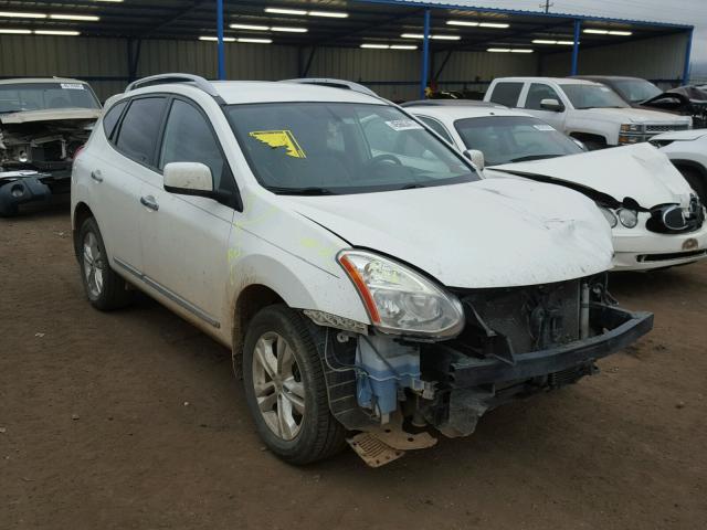 JN8AS5MT4DW013938 - 2013 NISSAN ROGUE S WHITE photo 1