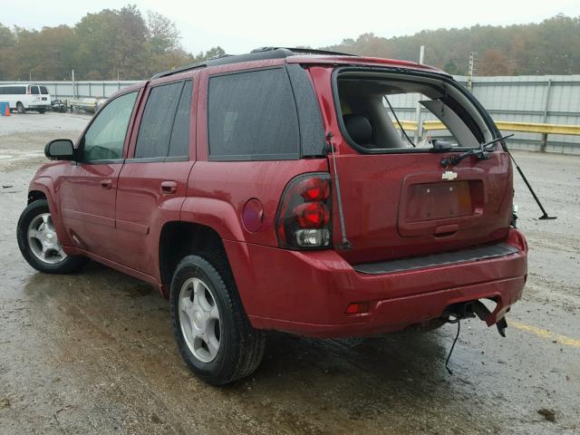 1GNDS13S062179143 - 2006 CHEVROLET TRAILBLAZE RED photo 3