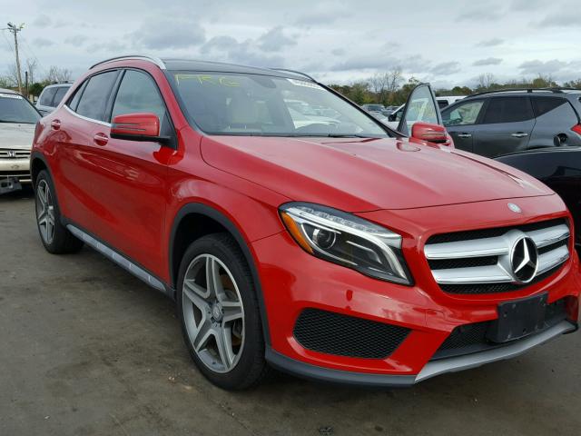 WDCTG4GB8FJ172961 - 2015 MERCEDES-BENZ GLA 250 4M RED photo 1