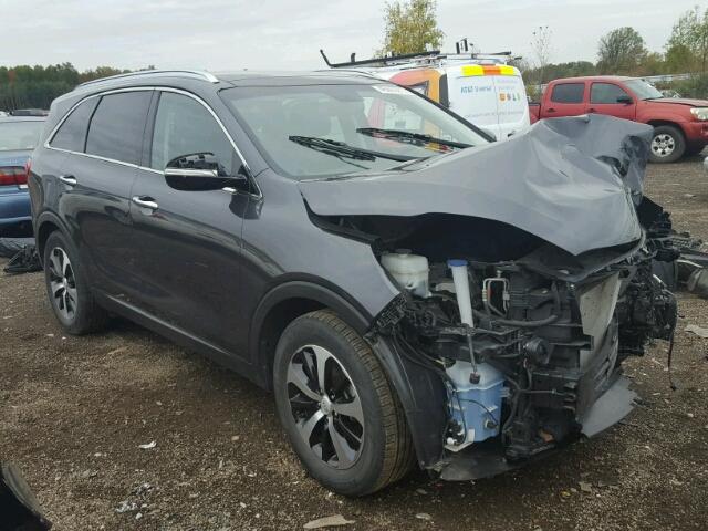 5XYPH4A10GG061004 - 2016 KIA SORENTO EX GRAY photo 1