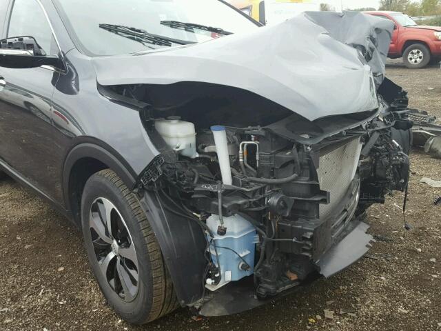 5XYPH4A10GG061004 - 2016 KIA SORENTO EX GRAY photo 9