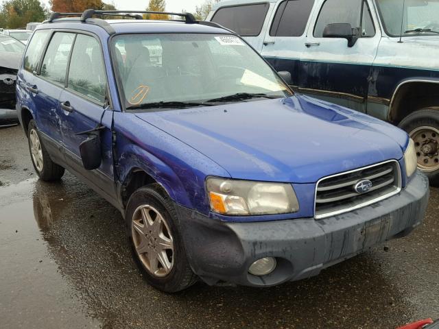 JF1SG63644G711369 - 2004 SUBARU FORESTER 2 BLUE photo 1