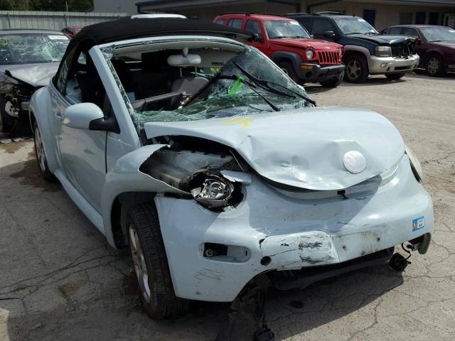 3VWCD31Y35M351638 - 2005 VOLKSWAGEN NEW BEETLE Mavi foto 1