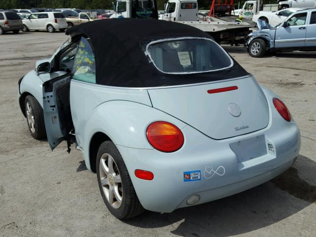 3VWCD31Y35M351638 - 2005 VOLKSWAGEN NEW BEETLE Mavi foto 3