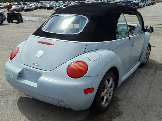 3VWCD31Y35M351638 - 2005 VOLKSWAGEN NEW BEETLE Mavi foto 4