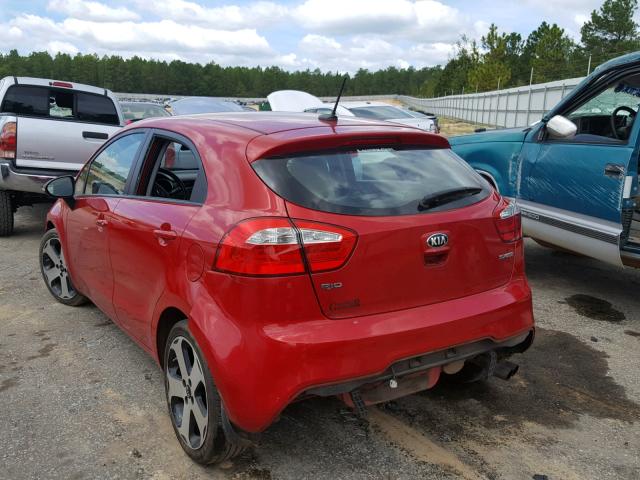 KNADN5A33D6176212 - 2013 KIA RIO EX RED photo 3