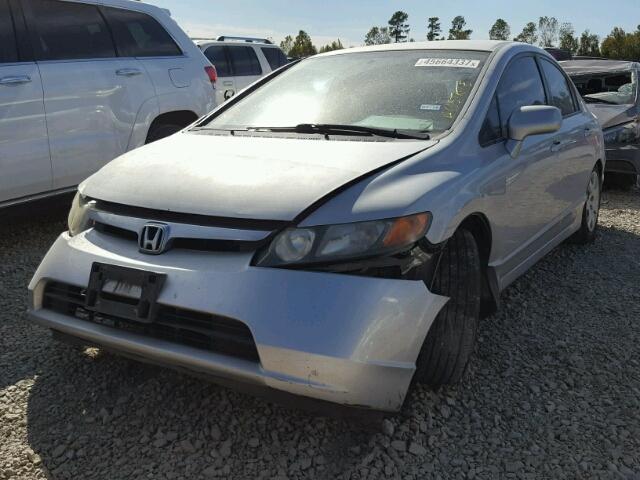 2HGFA16507H313556 - 2007 HONDA CIVIC SILVER photo 2