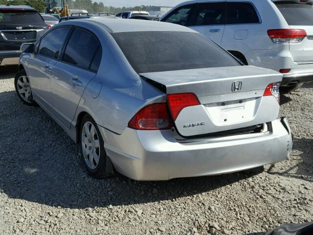 2HGFA16507H313556 - 2007 HONDA CIVIC SILVER photo 3