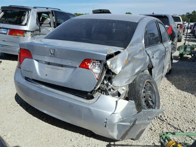 2HGFA16507H313556 - 2007 HONDA CIVIC SILVER photo 4