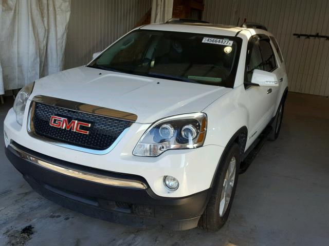 1GKEV33778J164244 - 2008 GMC ACADIA SLT WHITE photo 2