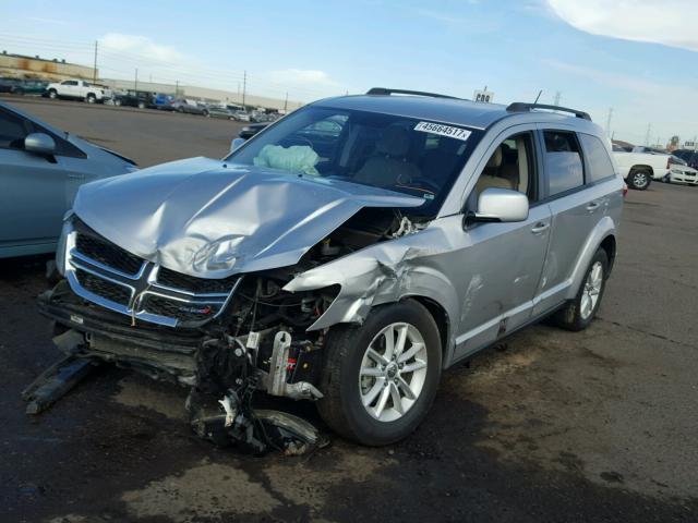 3C4PDCBGXDT546988 - 2013 DODGE JOURNEY SX SILVER photo 2