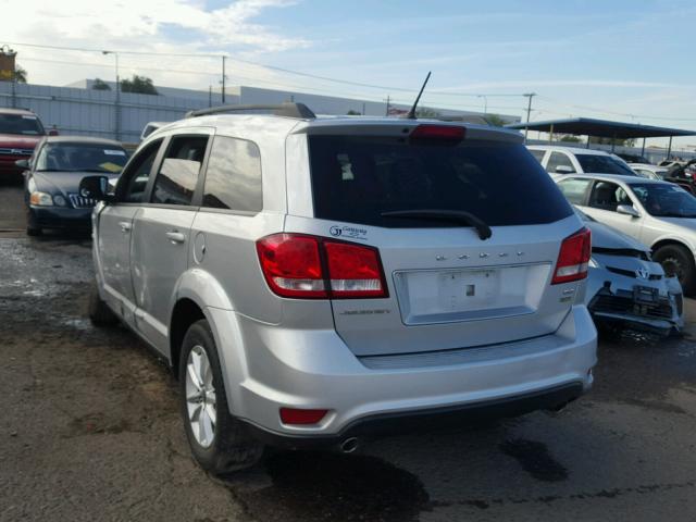 3C4PDCBGXDT546988 - 2013 DODGE JOURNEY SX SILVER photo 3