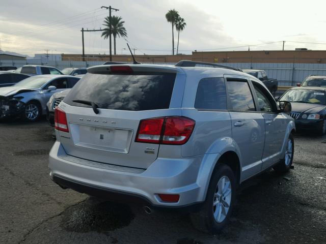 3C4PDCBGXDT546988 - 2013 DODGE JOURNEY SX SILVER photo 4