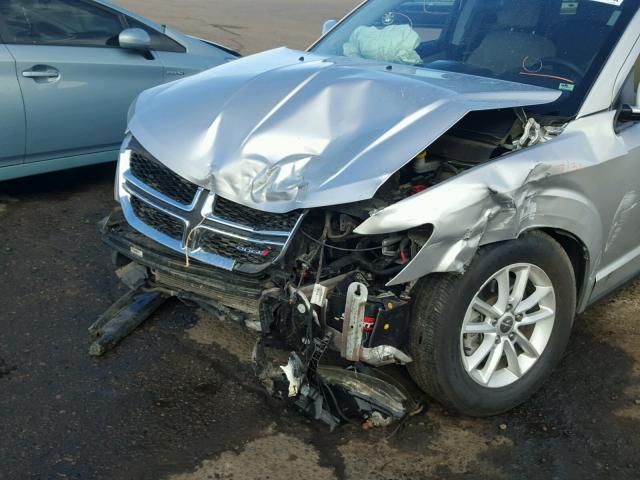 3C4PDCBGXDT546988 - 2013 DODGE JOURNEY SX SILVER photo 9