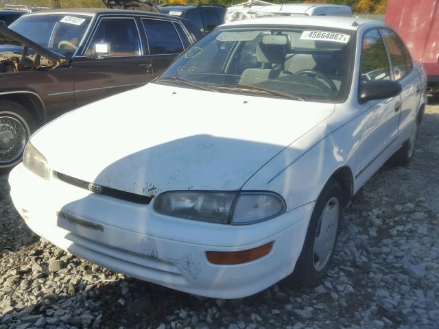 1Y1SK5263VZ439967 - 1997 GEO PRIZM BASE WHITE photo 2