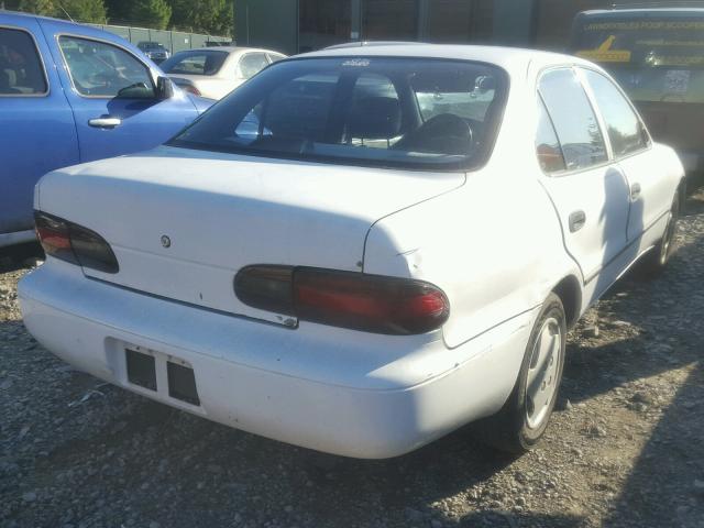 1Y1SK5263VZ439967 - 1997 GEO PRIZM BASE WHITE photo 4