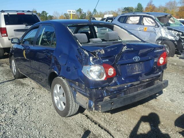 1NXBR32E66Z745244 - 2006 TOYOTA COROLLA CE BLUE photo 3