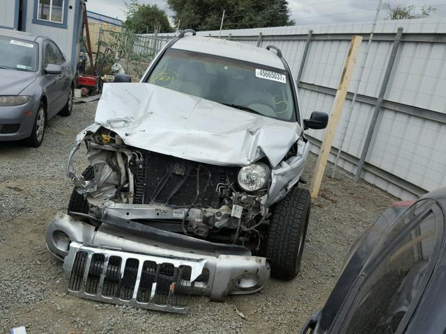 1J4GL58K82W346266 - 2002 JEEP LIBERTY LI SILVER photo 2