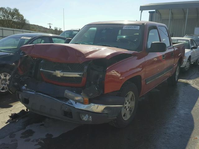 2GCEC13TX51397978 - 2005 CHEVROLET SILVERADO RED photo 2