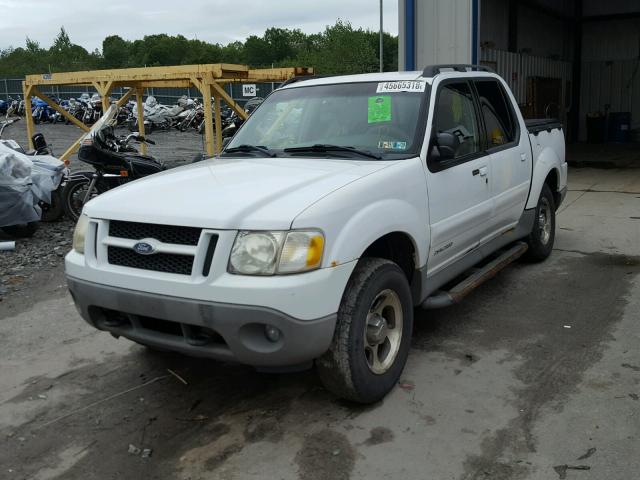 1FMZU77E81UA77047 - 2001 FORD EXPLORER S WHITE photo 2