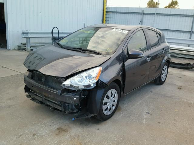 JTDKDTB39C1517785 - 2012 TOYOTA PRIUS C GRAY photo 2