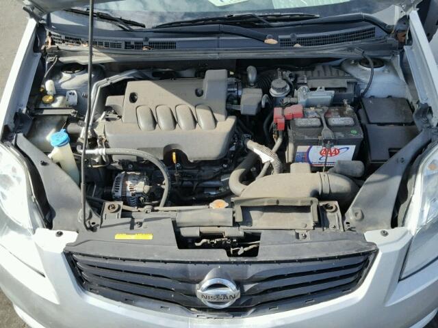 3N1AB6AP4CL707674 - 2012 NISSAN SENTRA 2.0 SILVER photo 7