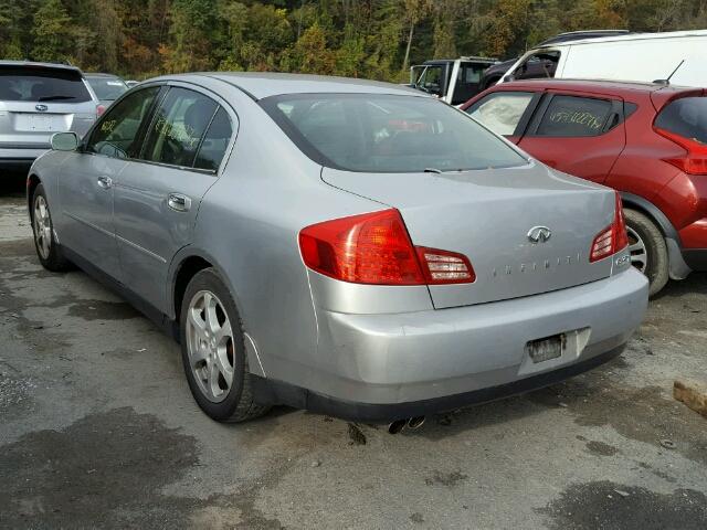 JNKCV51F74M717619 - 2004 INFINITI G35 SILVER photo 3