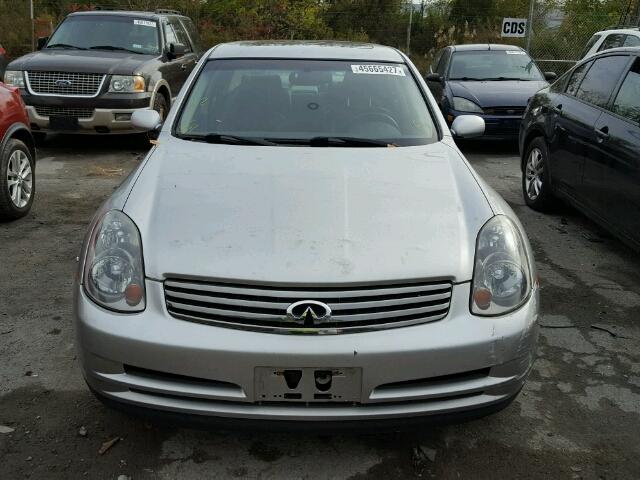 JNKCV51F74M717619 - 2004 INFINITI G35 SILVER photo 9