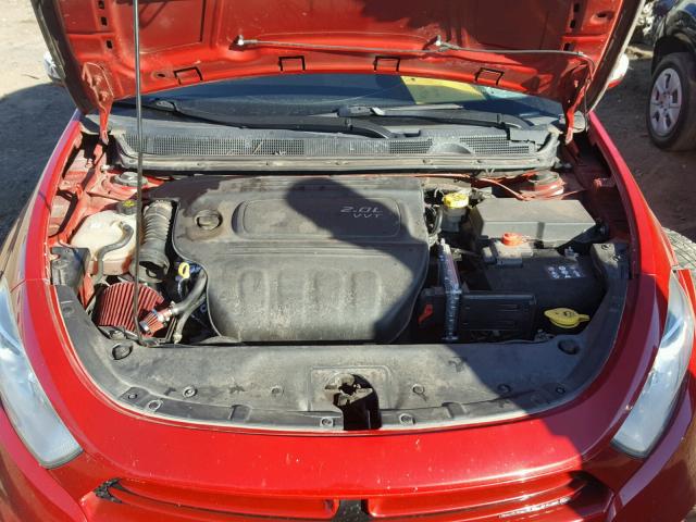 1C3CDFAA0ED916676 - 2014 DODGE DART SE RED photo 7