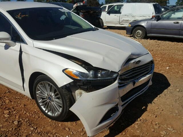 3FA6P0H92ER308678 - 2014 FORD FUSION SE WHITE photo 9