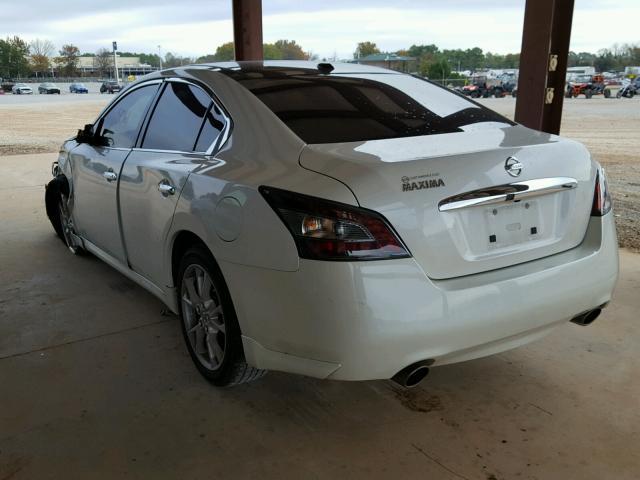 1N4AA5APXEC907554 - 2014 NISSAN MAXIMA S WHITE photo 3