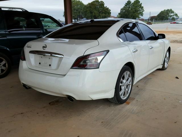 1N4AA5APXEC907554 - 2014 NISSAN MAXIMA S WHITE photo 4