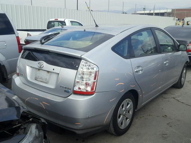 JTDKB20U183350393 - 2008 TOYOTA PRIUS SILVER photo 4