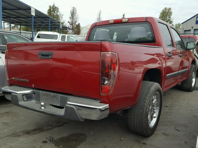 1GCCS136868125769 - 2006 CHEVROLET COLORADO RED photo 4