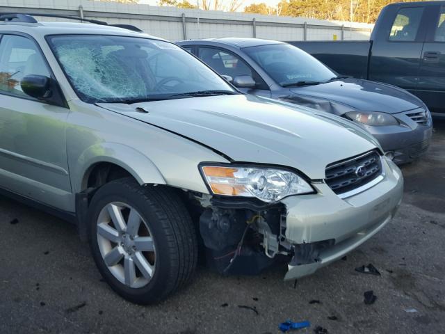 4S4BP61C667305613 - 2006 SUBARU LEGACY GREEN photo 9