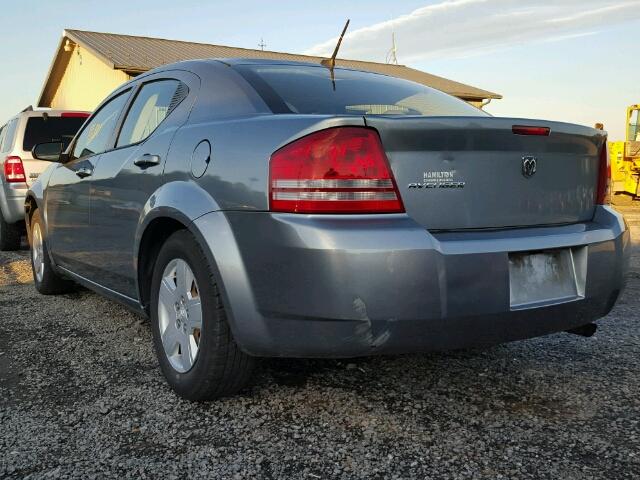 1B3LC46J78N195364 - 2008 DODGE AVENGER SE CHARCOAL photo 3