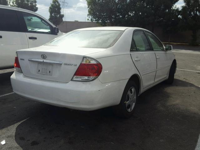 4T1BE32K26U664341 - 2006 TOYOTA CAMRY LE WHITE photo 4