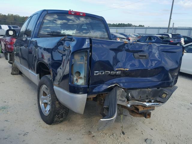 1D7HA18N34S514656 - 2004 DODGE RAM 1500 S BLUE photo 3