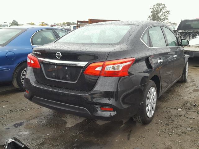 3N1AB7AP9GY315272 - 2016 NISSAN SENTRA S BLACK photo 4