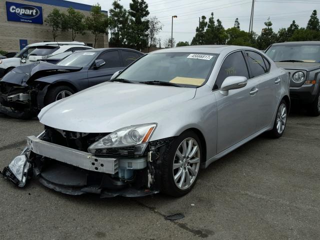 JTHBK262295092640 - 2009 LEXUS IS SILVER photo 2