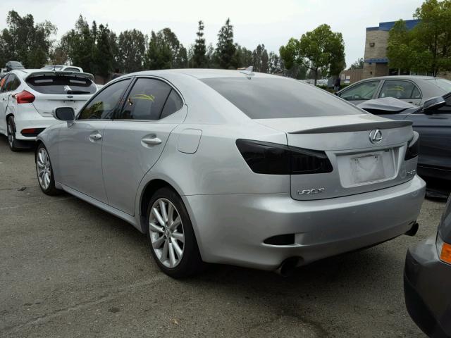 JTHBK262295092640 - 2009 LEXUS IS SILVER photo 3