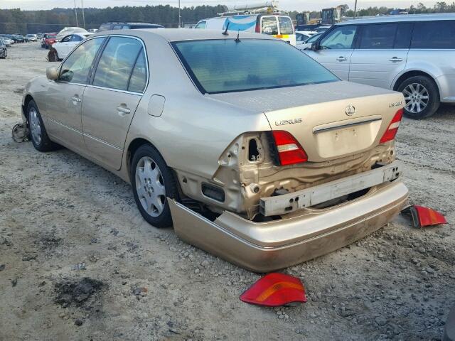 JTHBN30F910004872 - 2001 LEXUS LS 430 GOLD photo 3