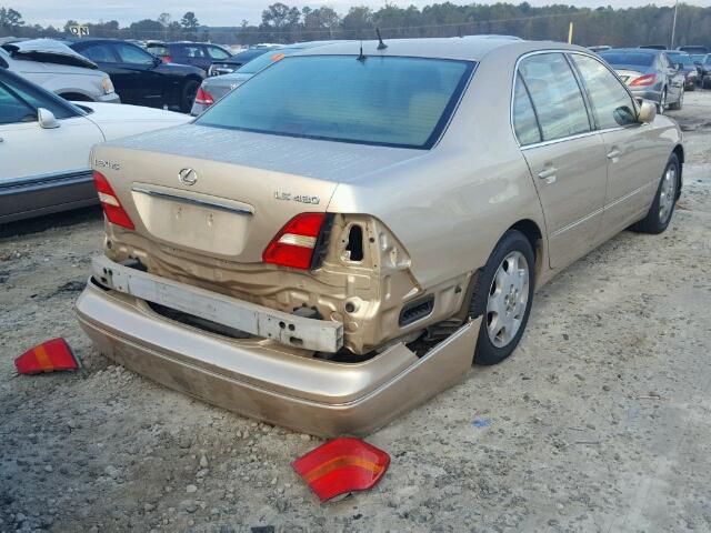 JTHBN30F910004872 - 2001 LEXUS LS 430 GOLD photo 4