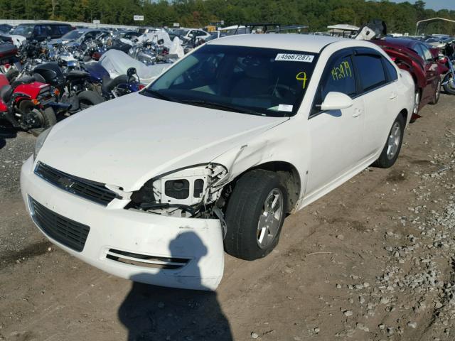 2G1WT57K391246671 - 2009 CHEVROLET IMPALA 1LT WHITE photo 2