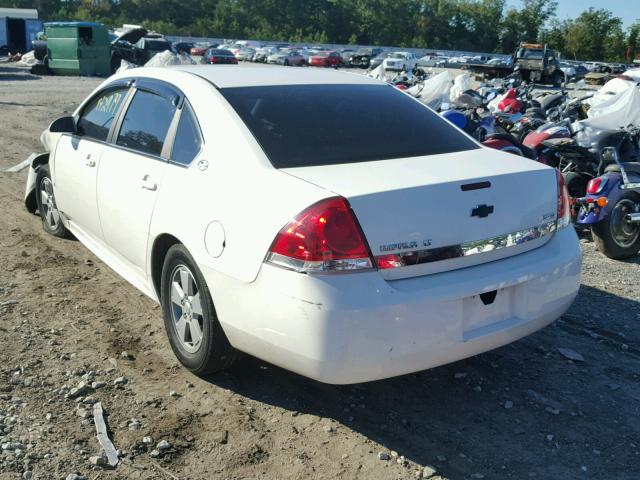 2G1WT57K391246671 - 2009 CHEVROLET IMPALA 1LT WHITE photo 3