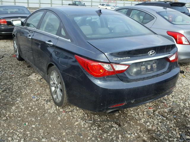 5NPEC4AC8DH773790 - 2013 HYUNDAI SONATA SE BLACK photo 3