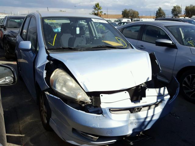 JHMGD37688S052246 - 2008 HONDA FIT SPORT BLUE photo 1