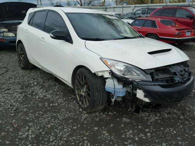 JM1BL1L32D1777551 - 2013 MAZDA SPEED 3 WHITE photo 1