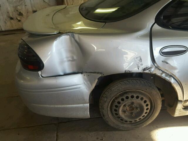 1G2WP52K02F170414 - 2002 PONTIAC GRAND PRIX Сріблястий фото 9