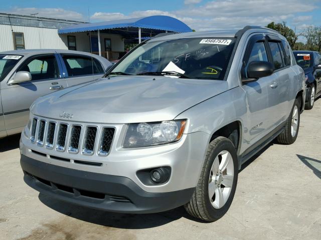 1C4NJCBAXED586944 - 2014 JEEP COMPASS SP SILVER photo 2